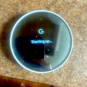 Google Nest thermostat!! Used for 2 weeks until we put our unit in!  $80